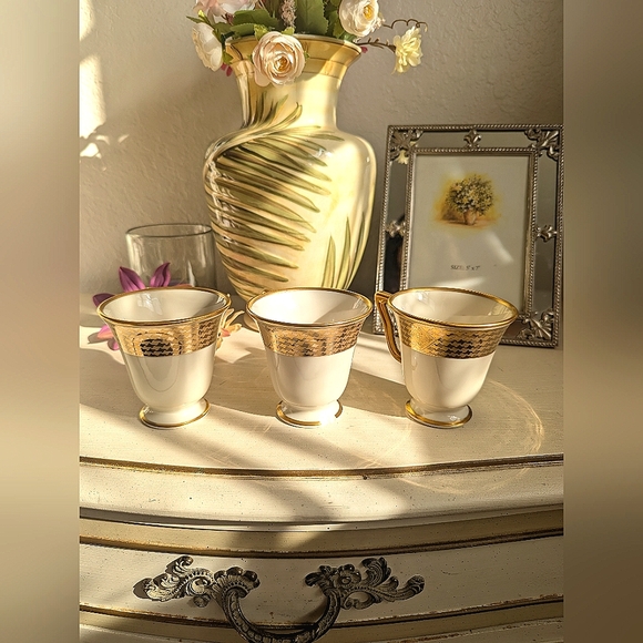 Lenox Haute Couture Footed Cup ⭐ Set of 3 Teacups Mugs $270 - Picture 4 of 16